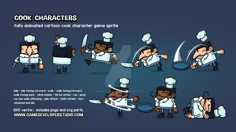 Cook characters by GameDeveloperStudio on DeviantArt