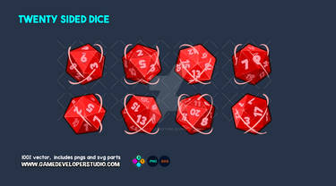 Twenty sided dice