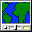 Windows 95 World Map Scroll Program Icon