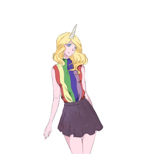 human! Lady Rainicorn by PinkHeroine on DeviantArt