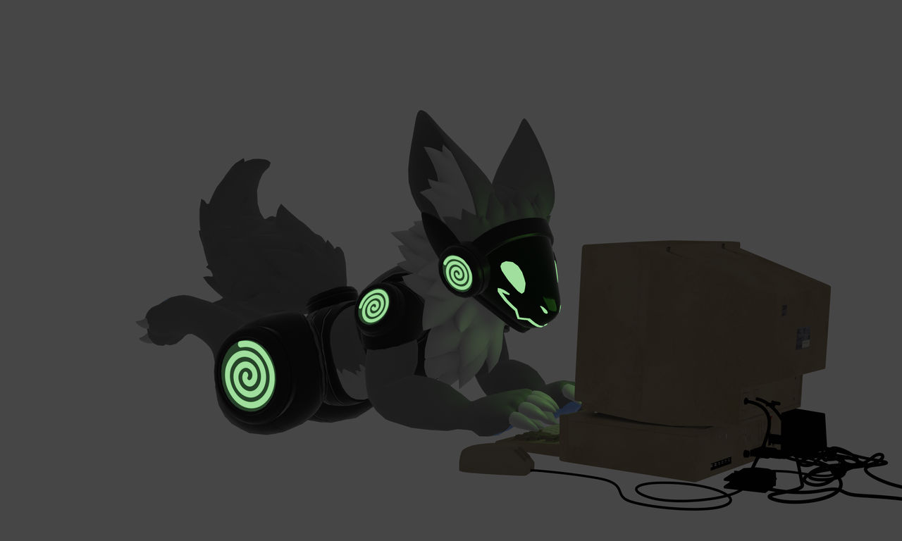 Protogen On Old Computer by gr33nf3l1x on DeviantArt