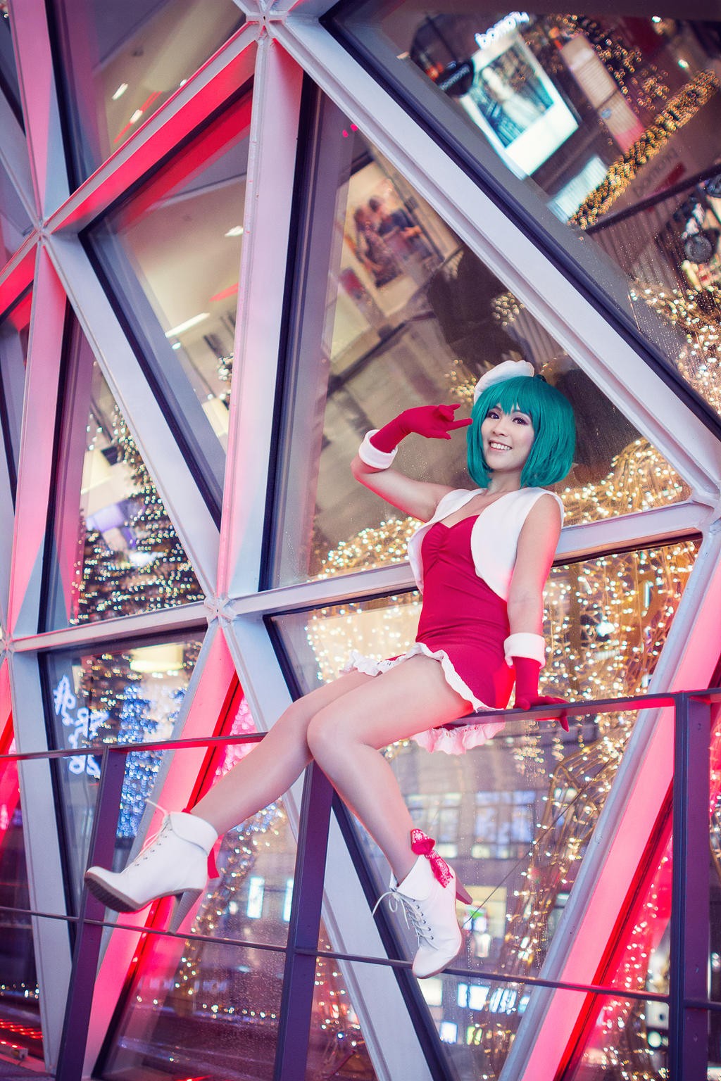 Macross Frontier . Ranka Lee Christmas II by kazenary