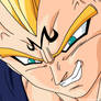 Majin Vegeta smiles