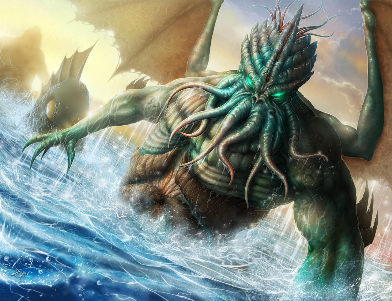 Cthulhu - Guerra de Mitos by HectorHerrera