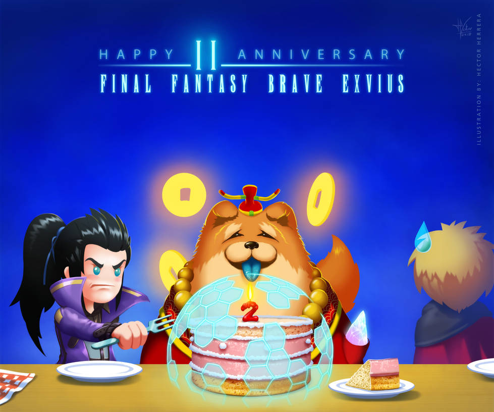 Happy 2nd anniversary FFBE! by HectorHerrera