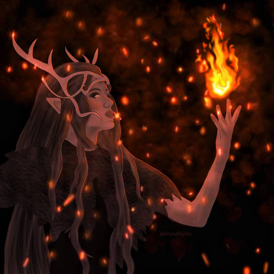 Keyleth Fire Form Keyleth the Voice of the Tempest by ArtandHijinks on DeviantArt
