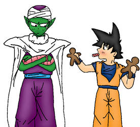 Goku Gives Piccolo a Cookie