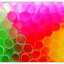 straw rainbow