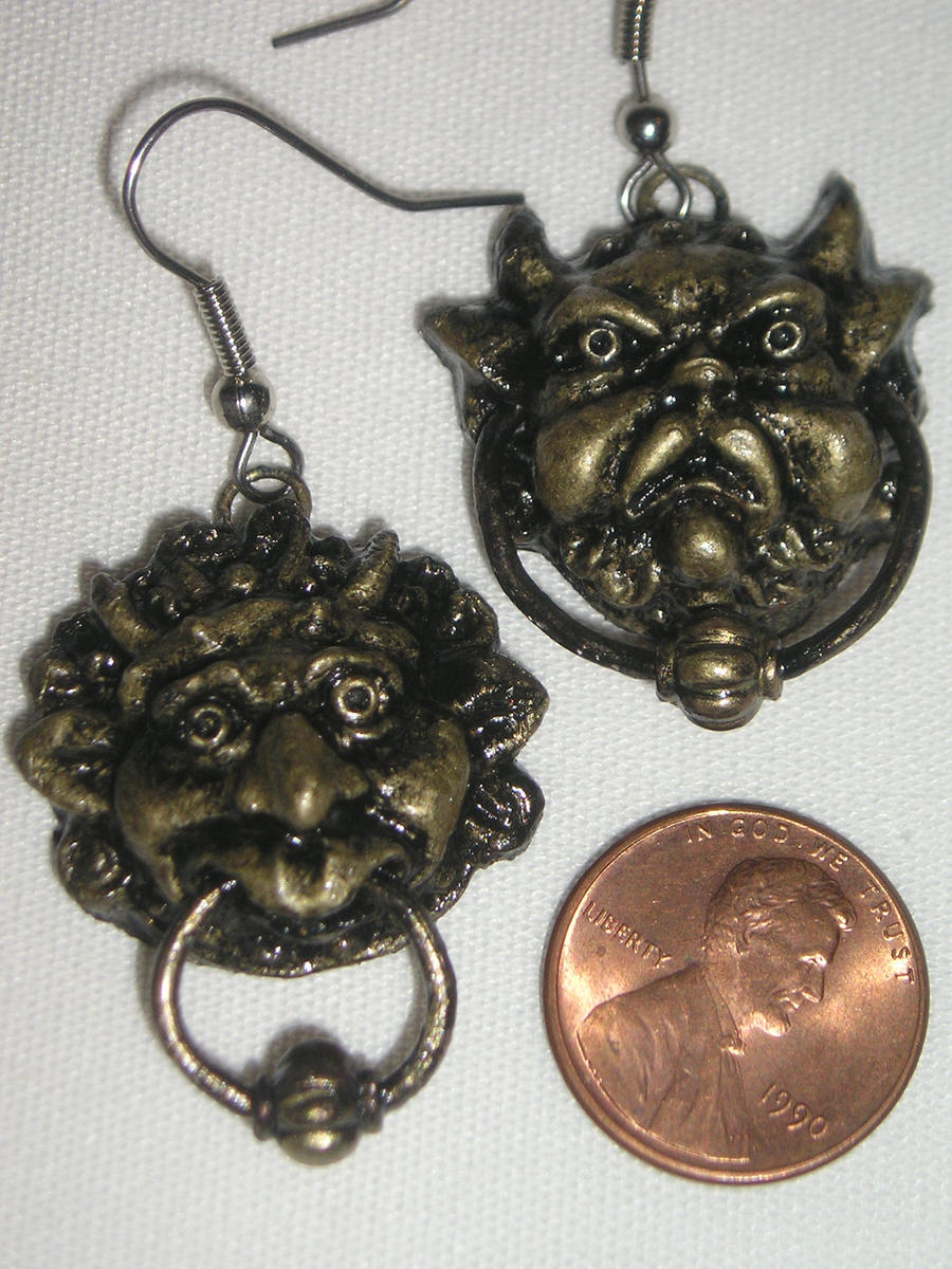 Labyrinth Door Knocker Earrings By Animegeer On Deviantart