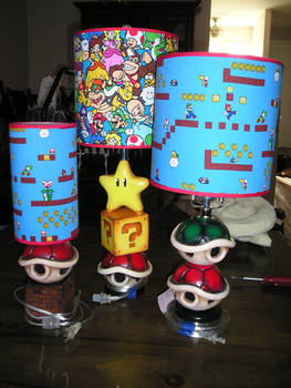 Ceramic Mario Theme lamps