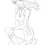 Misato Katsuragi Lineart 01