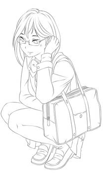 Kiyoko Shimizu Lineart 02