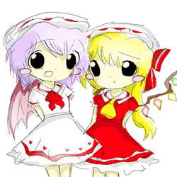 Flandre and remilia scarlet
