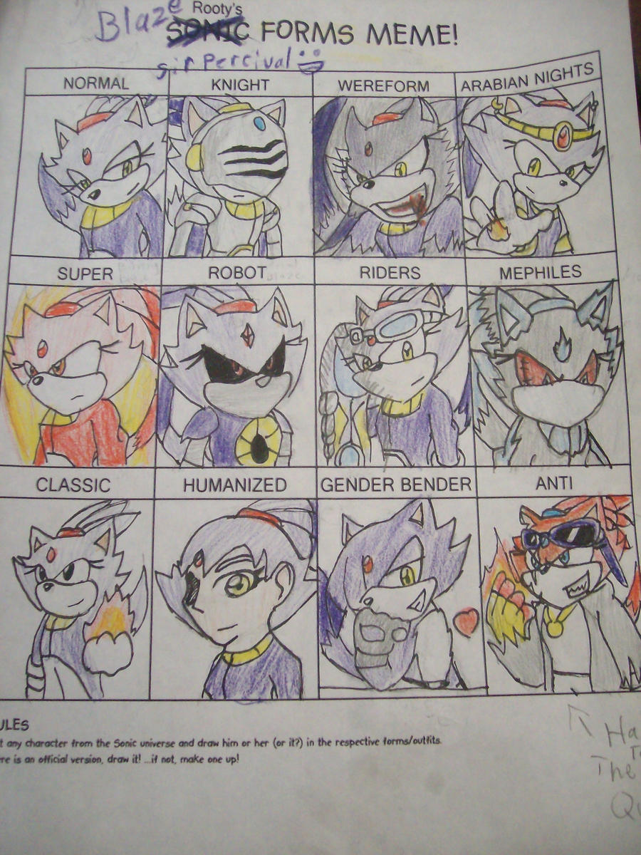 Sonic forms meme: Blaze