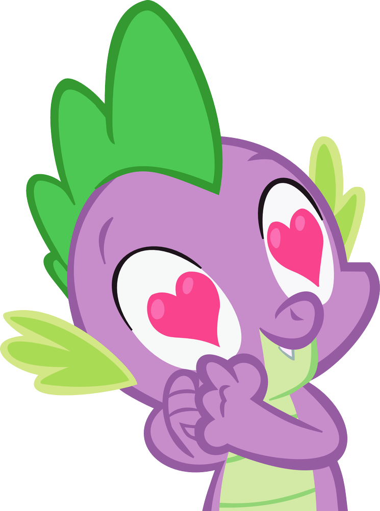 Spike in love by Bronyponygal on DeviantArt