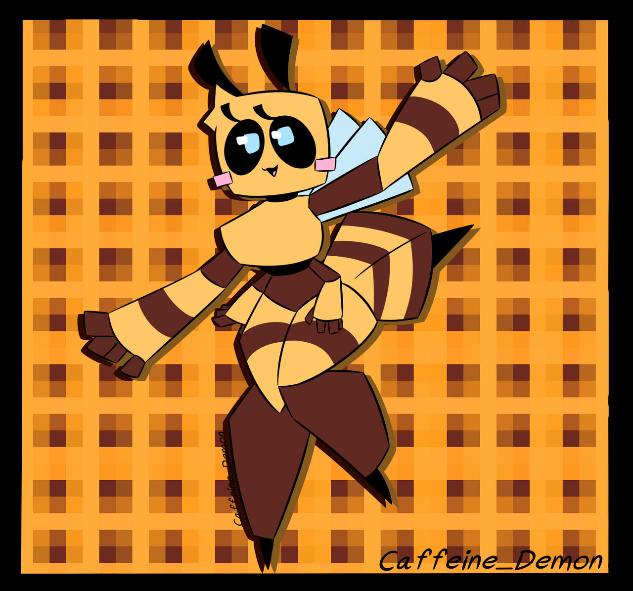 Minecraft Bee Deviantart Bee from minecraft by Caffeine-Demon on DeviantArt