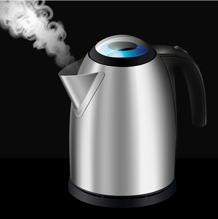 Using electric kettle as a steamer