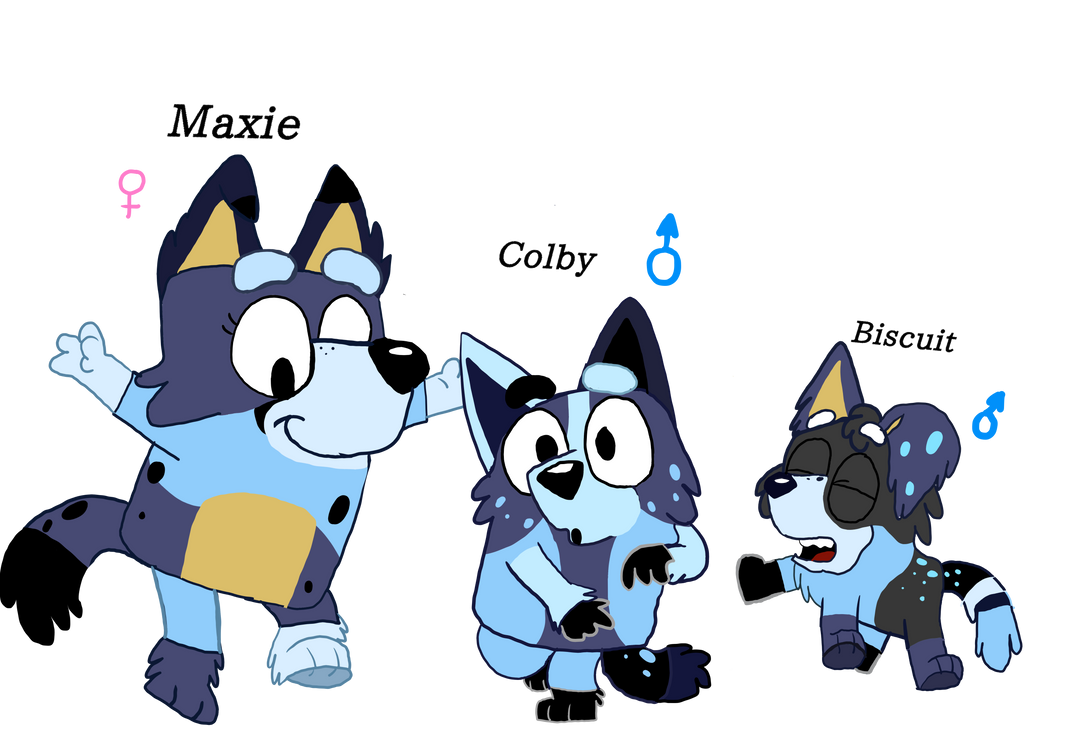 Bluey fan children (Bluey X Mackenzie Redraw) by RubyPonyWolf22 on ...