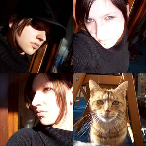 Me and my cat.