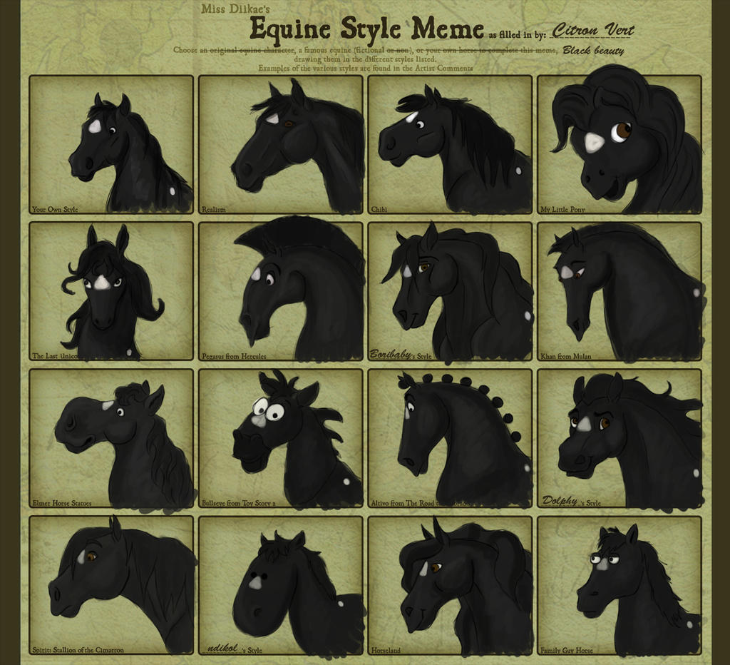 Equine style meme