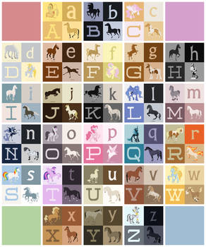 Abecedarium for horse