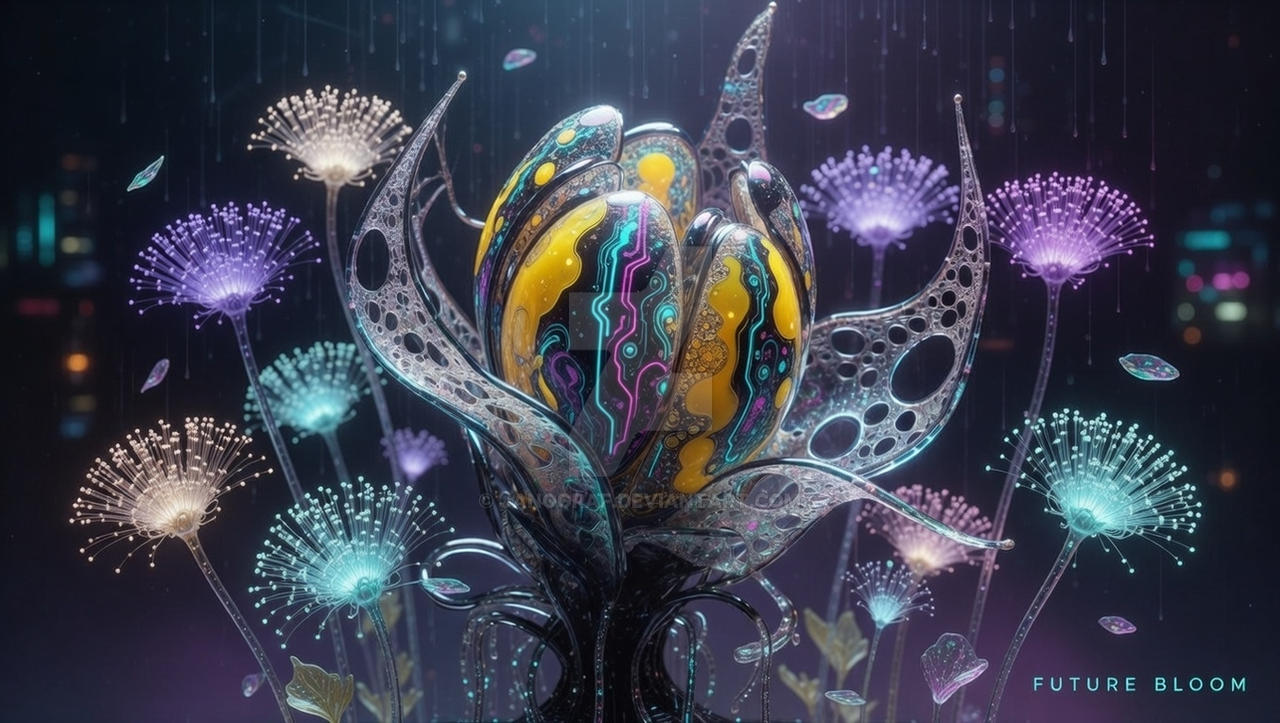 Digital Glass flower