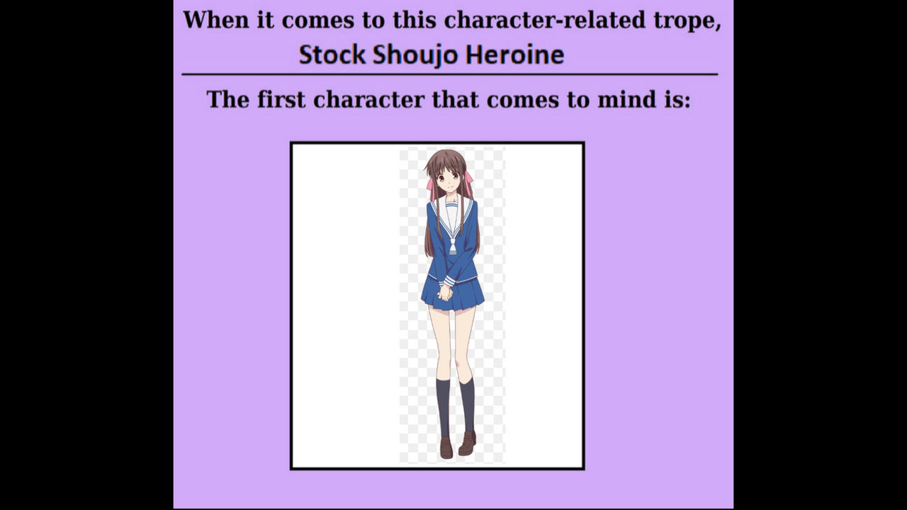 Tohru Honda as a stock shoujo heroine
