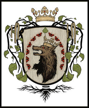 The wolf emblem of the family