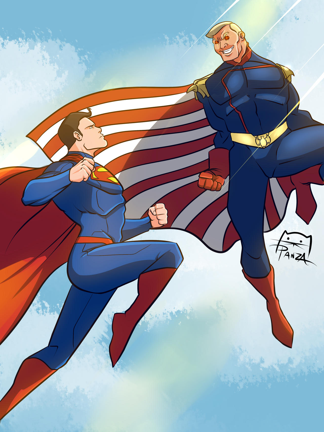 Homelander Vs Superman By Panza333 On Deviantart Homelander Vs Superman By Panza333 On Deviantart