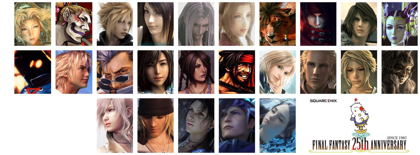 Final Fantasy 25th Anniversary By Valmont1702 On DeviantArt final-fantasy-25th-anniversary-by-valmont1702-on-deviantart