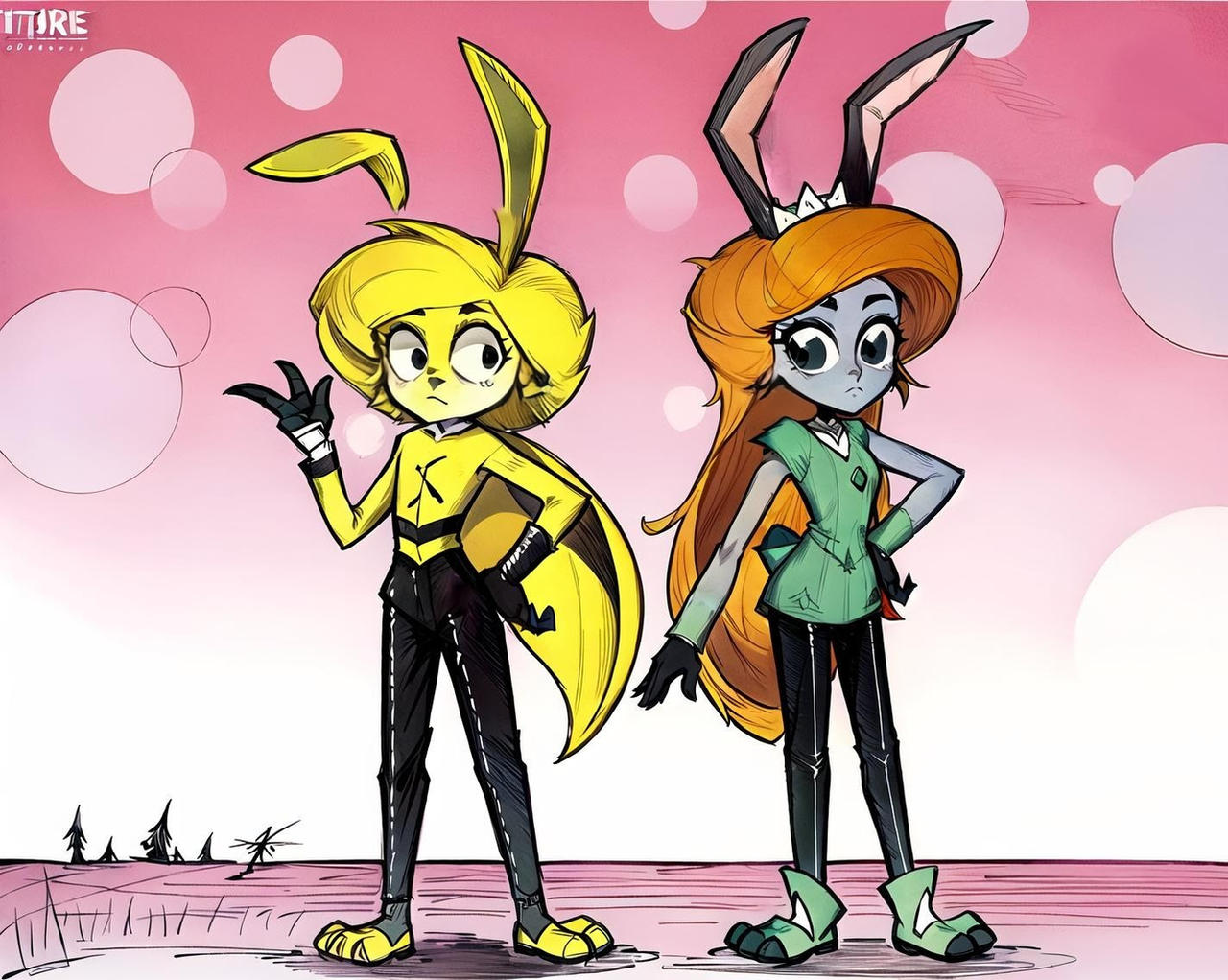Lori Jackrabbit and Eva Earlong