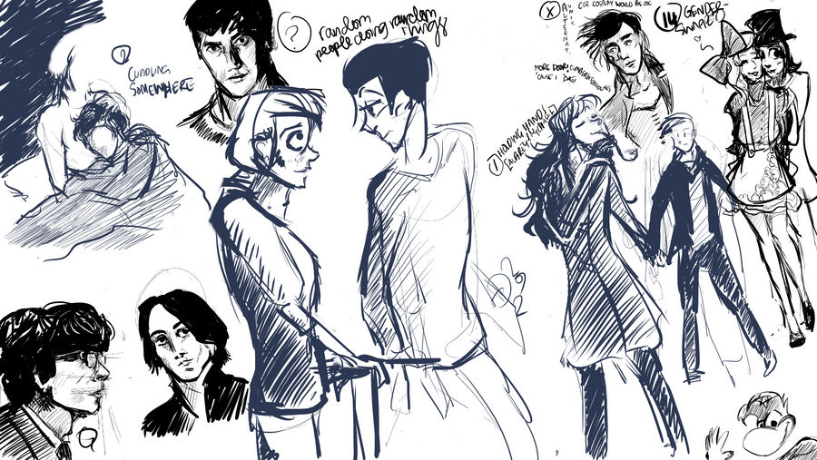 Character Sketches by ruojasaatana
