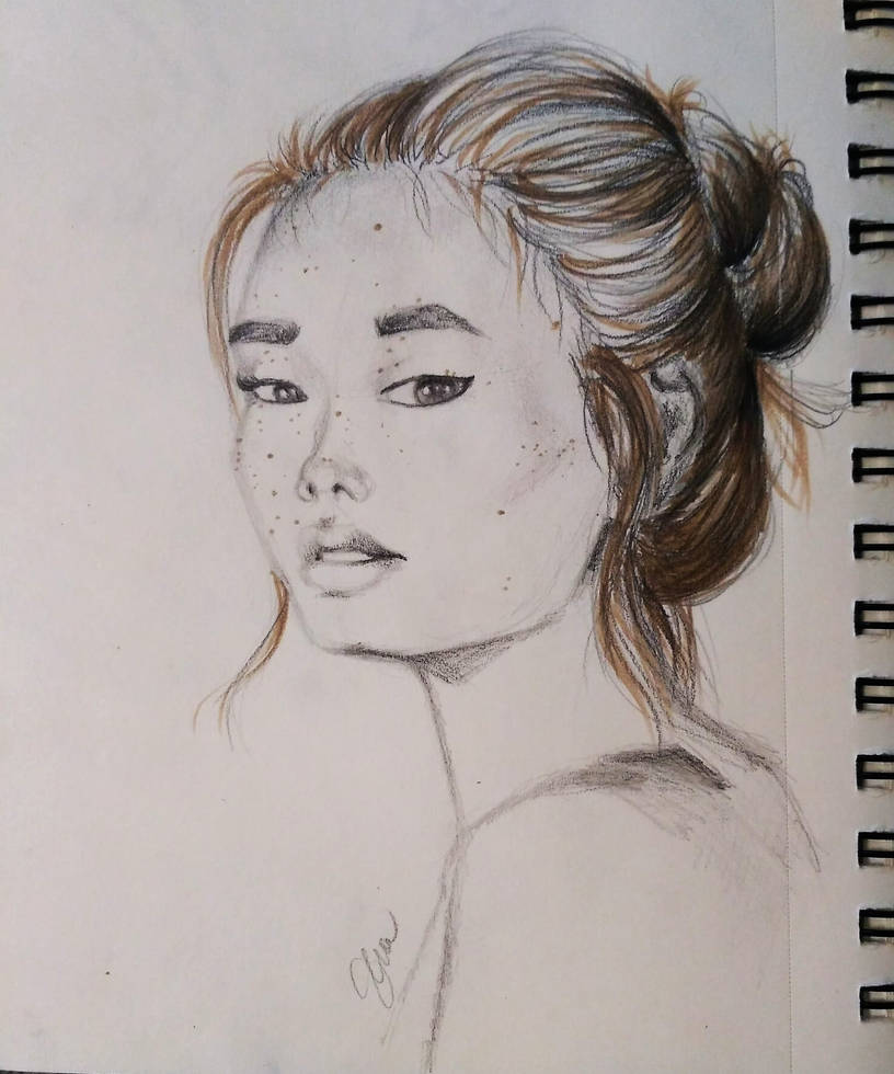 random girl sketch by smolgiant on DeviantArt