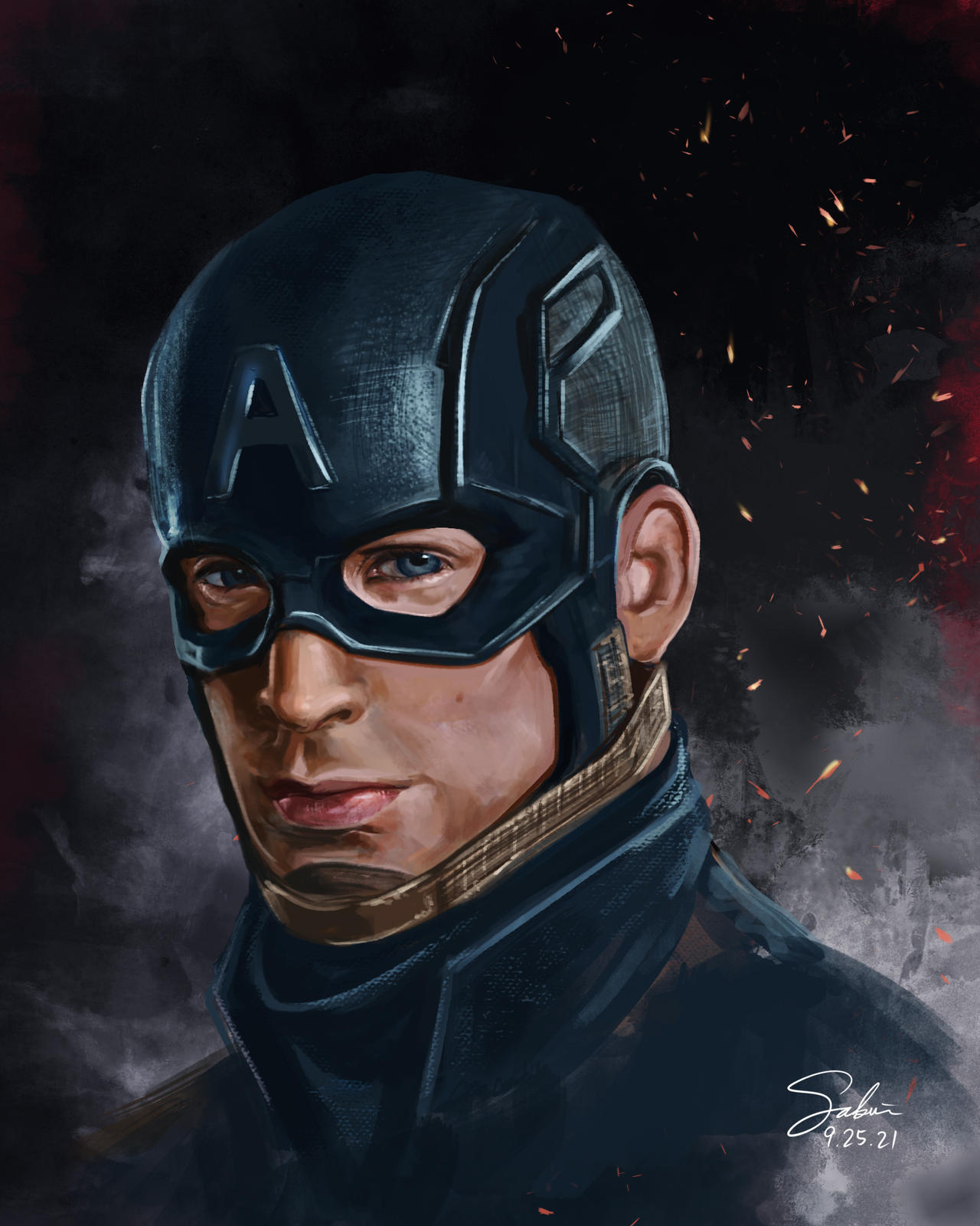 Marvel Portrait Captain Marvel Portrait by CierinBlue on DeviantArt
