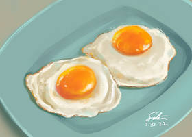 Fried Eggs by CierinBlue