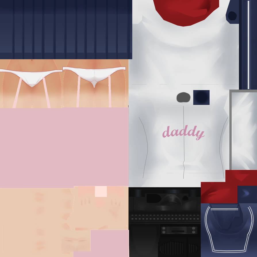peach pink / custom stockings Yandere Simulator by ttaekookie on DeviantArt