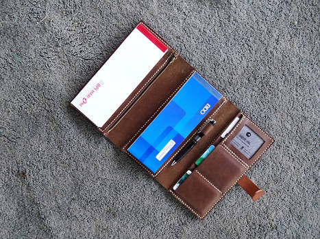 checkholder wallet for two checkbooks in Taupe