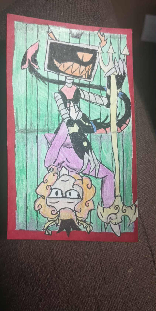 The computer demon in all her glory by InkDemonTabby on DeviantArt