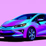 Purplish blue chevy volt which is supposed to come