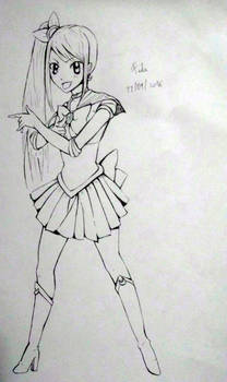 Lucy Moon - Lineart (Fairy Tail x Sailor Moon)