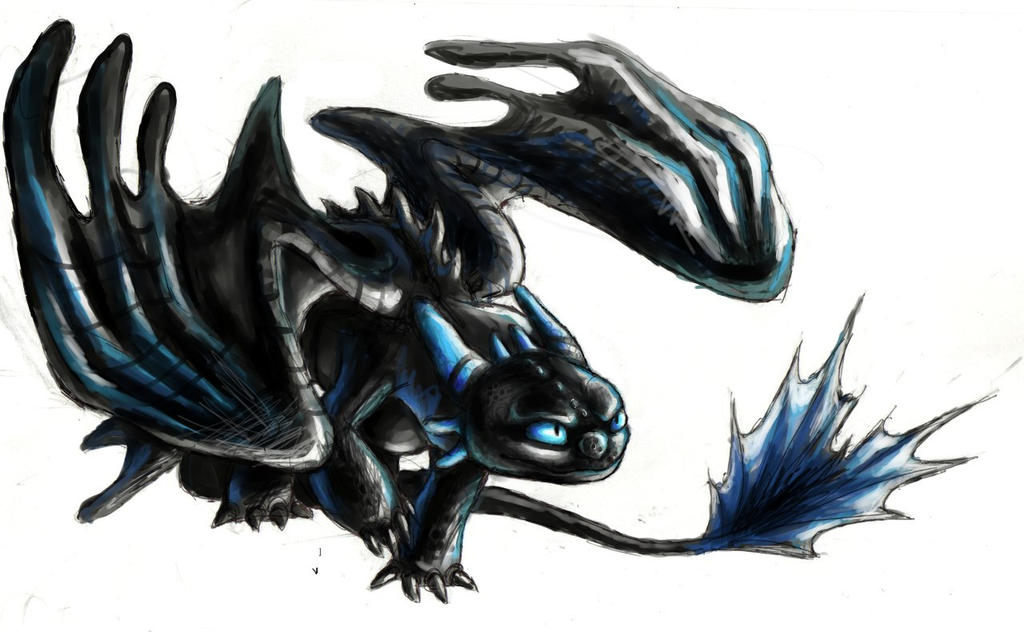 Grumpy Night Fury Night fury FC by CarusTS on DeviantArt