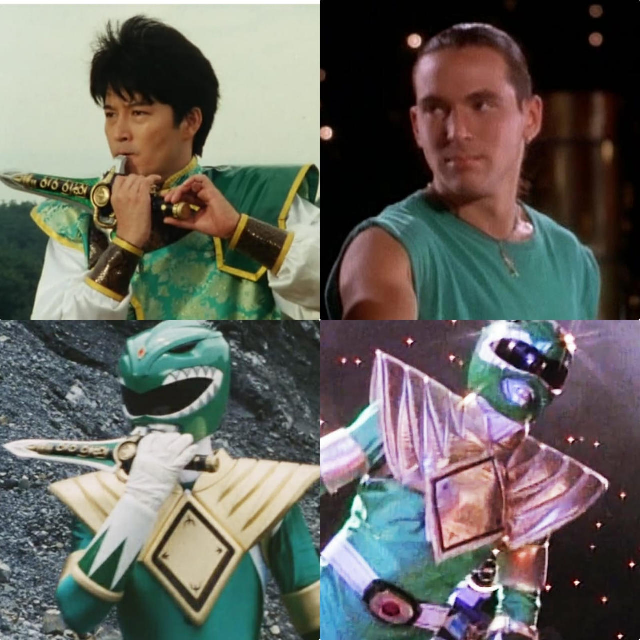 Power Rangers Vs Green Ranger Dragonranger vs Green MMPR Comparison by Jumon-30 on DeviantArt