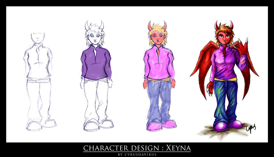 character design by cyrusdavirus on DeviantArt