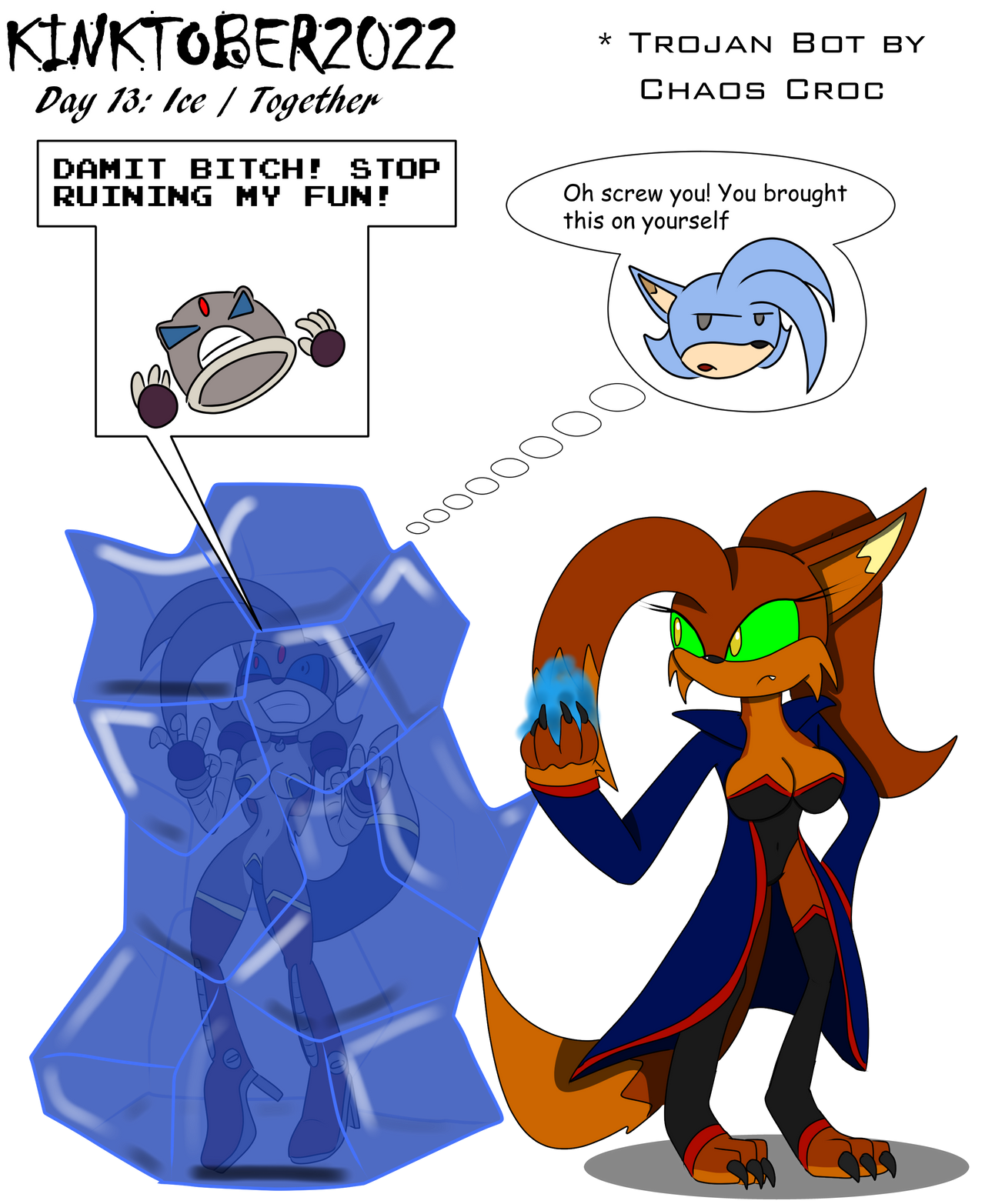Day 13 Lin Deviantart Kinktober 2022 Day 13: Ice/Together by Slizergiy on DeviantArt