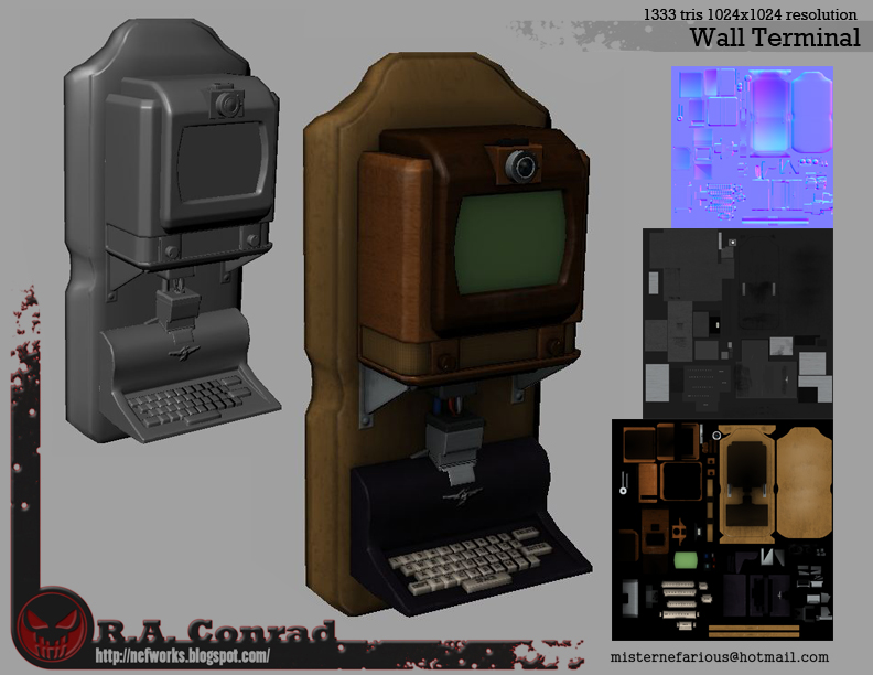 Dieselpunk Wall Terminal