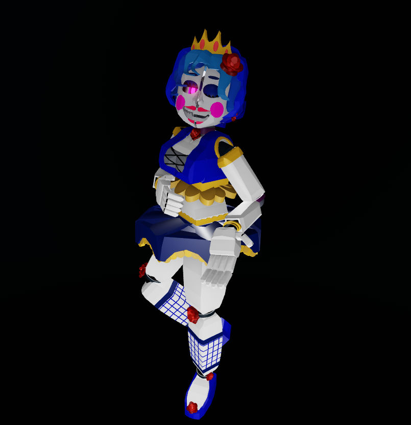 Stylized ballora model render 2 by JazzyButCooler on DeviantArt