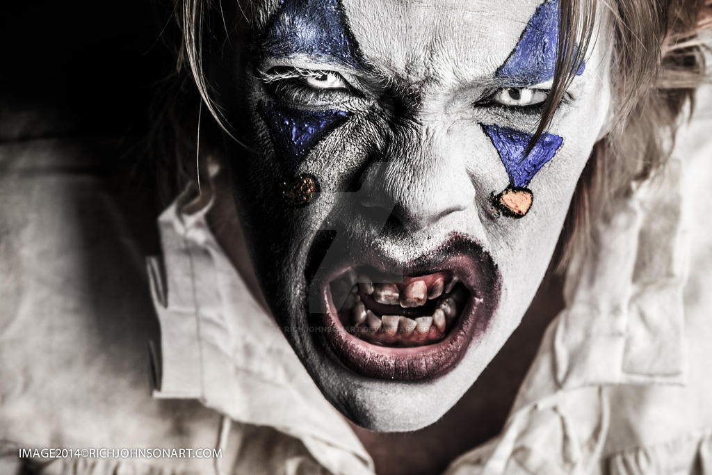 Scary Clown by RichJohnsonArt