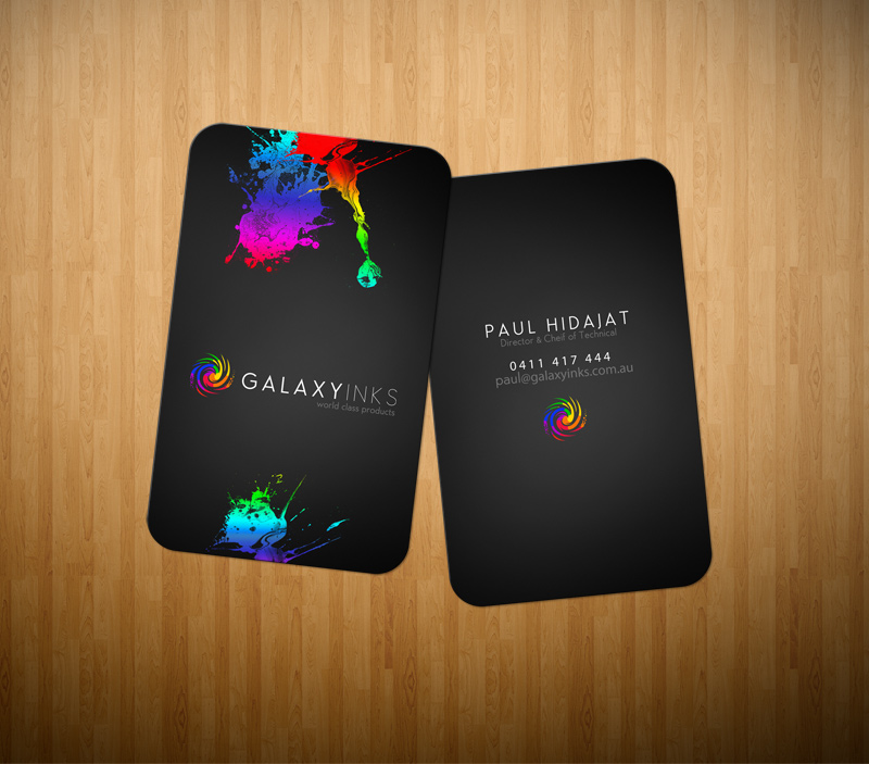 Galaxy Inks Logo and Cards