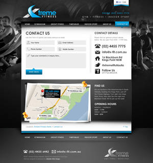 Xtreme Fitness Contact Page