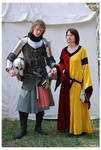 Young knight and his lady